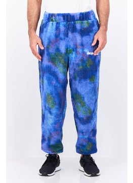 Asos Design Men Relaxed Fit Tie Dye Drawstring Jogger Pants, Blue  - Image 1