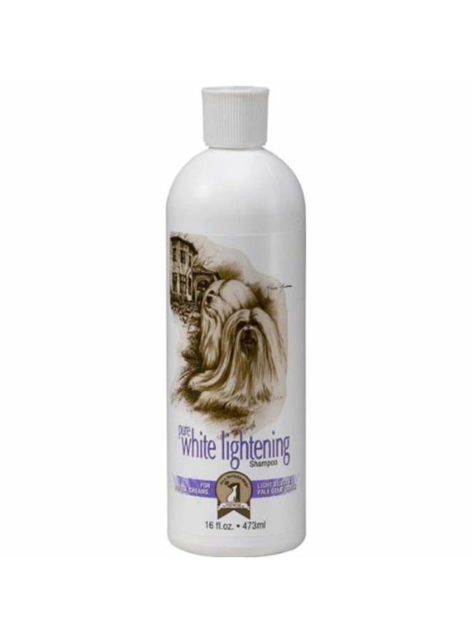 #1 All Systems Pure White Lightening Pet Shampoo, 16-Ounce - Image 1
