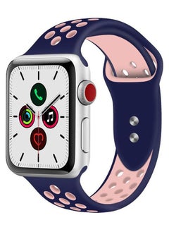 Dot Pattern Replacement Band For Apple iWatch Series 5/6/7 38/40/41 Ocean Blue/Pink
