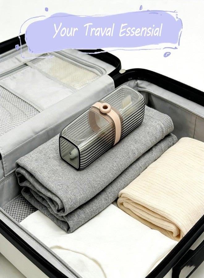 Sunenlyst Travel Toothbrush Holder, Travel Toothbrush Case for Traveling, Large Capacity Toothbrush and Toothpaste Travel Case, 1Pcs Tooth Brush Holder with Cover for Camping, Business Trip and School - Image 4