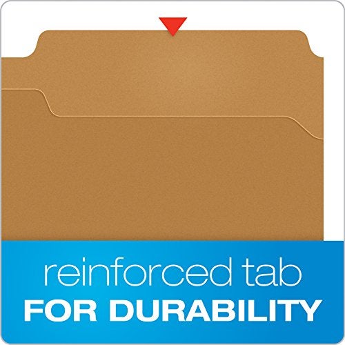Pendaflex FK312 Pendaflex Kraft 2-Fastener Classification Folder with 1/3 Cut Tabs, 50/Box, Brown, Legal - Image 5