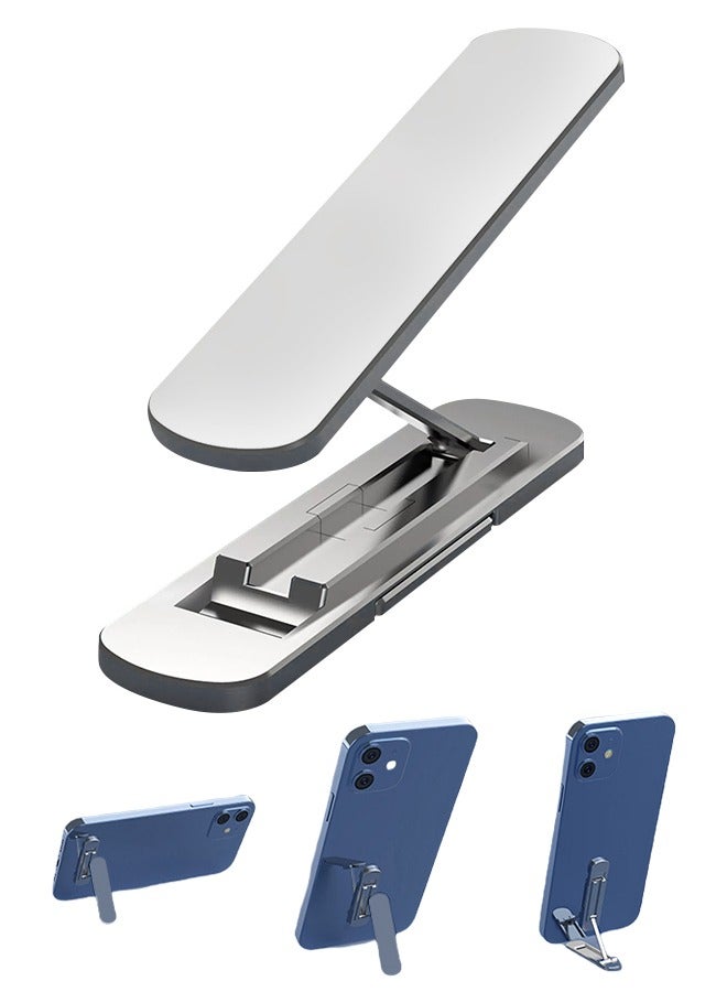 Mini Folding Phone Grips Aluminum Alloy Phone Case Holder, Pocket Size Tablet Stands 90° Adjustment Suitable for All Phones and Tablets/14x55mm - Image 1