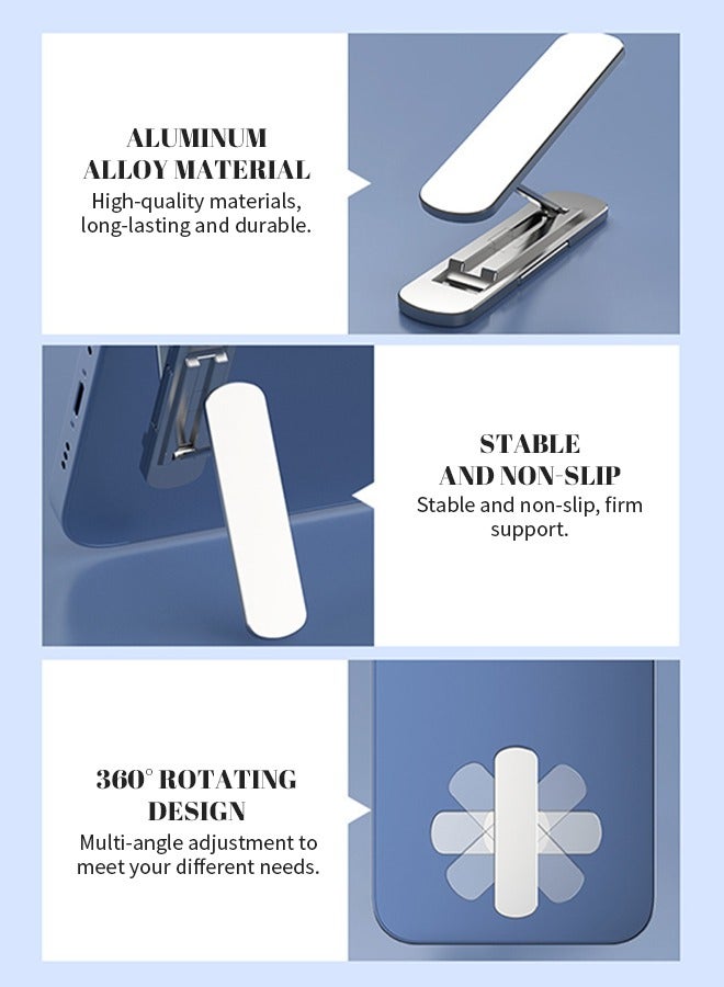 Mini Folding Phone Grips Aluminum Alloy Phone Case Holder, Pocket Size Tablet Stands 90° Adjustment Suitable for All Phones and Tablets/14x55mm - Image 4