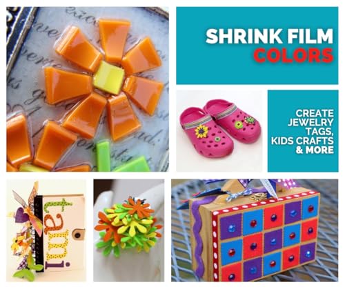 Grafix Shrink Film - Assorted Bright Opaque Colors 8.5"x11" Sheets, Design Your Art and Shrink It to Create Jewelry, Embellishments, Paper Crafts, Gift Tags, Ornaments and More, Pack of 6 Sheets - Image 4