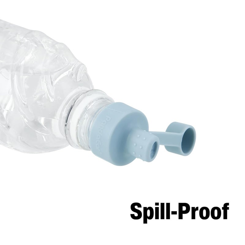 PandaEar 6 Pack Updated Silicone Water Bottle Cap Baby No Spill Bottles Top Spout Adapter for Toddlers Kids BPA Free  LeakProof Multicolor - Image 5