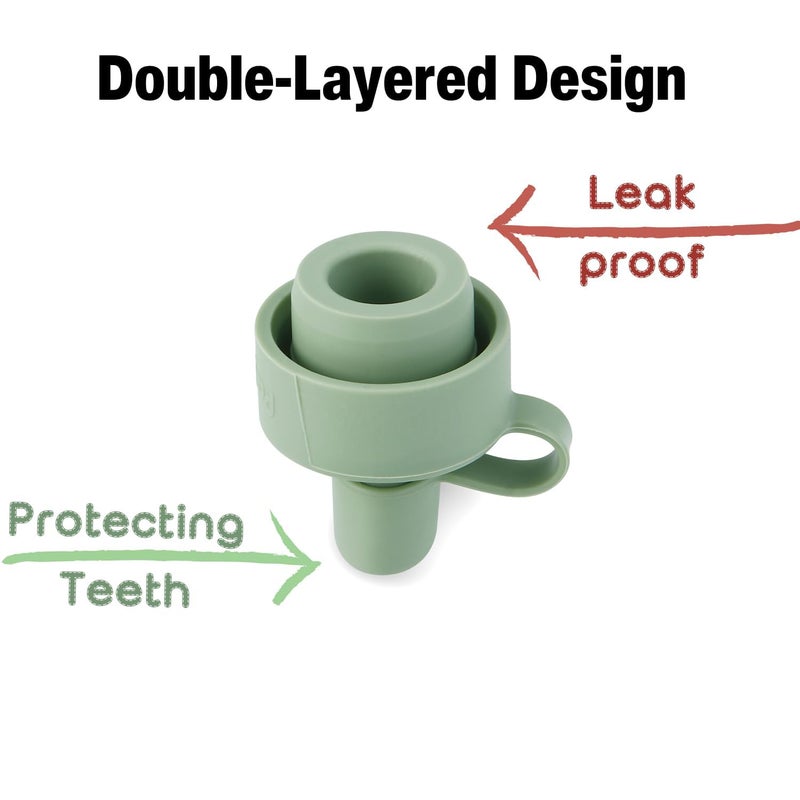 PandaEar 6 Pack Updated Silicone Water Bottle Cap Baby No Spill Bottles Top Spout Adapter for Toddlers Kids BPA Free  LeakProof Multicolor - Image 4