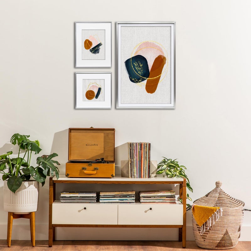 FrameWorks 5x7 Matted to 4x6 Picture Frame - Aluminum Frame w/Tempered Glass  Removable Mat for Photos  Posters  Art  Stylish Wall Frame for Home Decor  Gallery Walls  Office  Living Room - Silver - Image 2