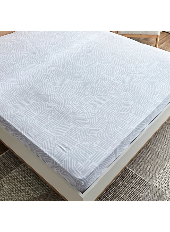 Home Box Albania Rico King Polycotton Fitted Sheet 200 x 25 x 180 cm