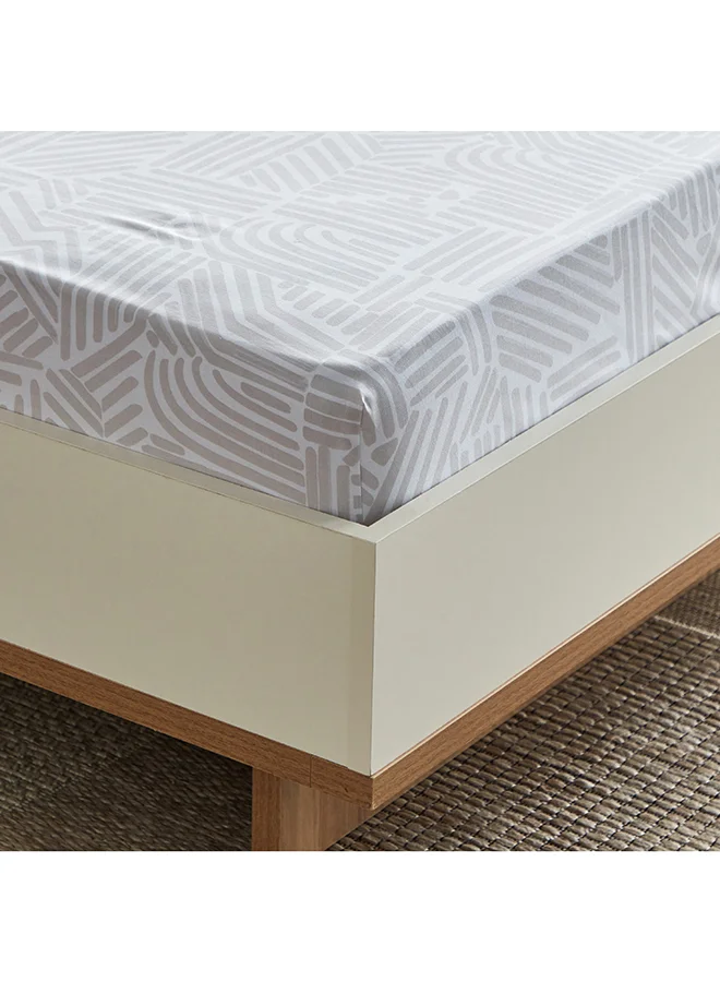 Home Box Albania Rico King Polycotton Fitted Sheet 200 x 25 x 180 cm