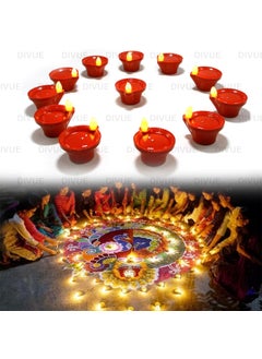 NAXUE NAXUE Water Sensor Diya Lights Electric Flameless Smokeless LED Diyas EcoFriendly Led Diyas Candle EDiya Warm Ambient Lights for Home Decor Diwali Festivals Decoration Christmas New Year 12PCS  - Image 4