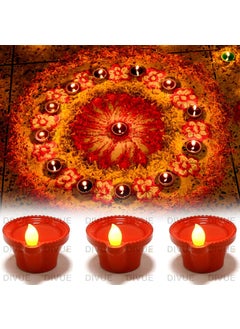 NAXUE NAXUE Water Sensor Diya Lights Electric Flameless Smokeless LED Diyas EcoFriendly Led Diyas Candle EDiya Warm Ambient Lights for Home Decor Diwali Festivals Decoration Christmas New Year 12PCS  - Image 5