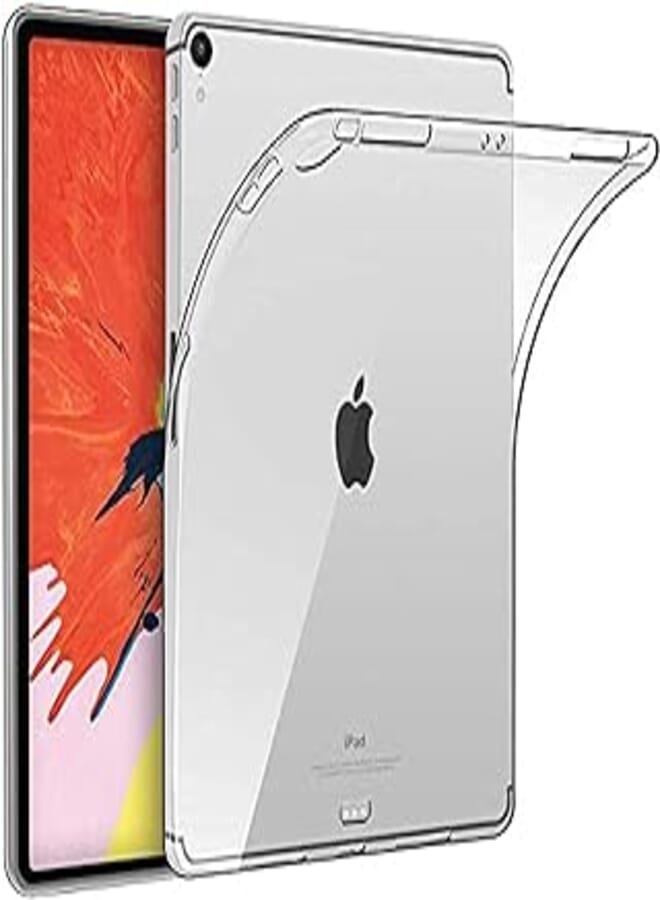 حافظة iPad Pro 11 شفافة من مادة TPU المرنة المصنوعة من السيليكون النحيف وخفيفة الوزن لجهاز Apple iPad Pro 11 بوصة 2018