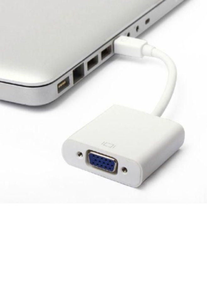 نيبمينينت محول كابل صغير من منفذ شاشة إلى VGA لجهاز ماك بوك برو/إير ريتنا أبيض/فضي - Image 2