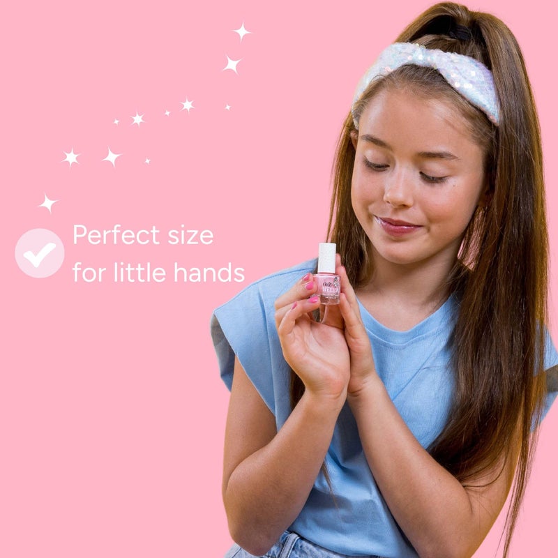 MISS NELLA CHEEKY BUNNY â€“ Safe Special baby pink Nail Polish for Kids, Non-Toxic & Odor Free Formula for Children and Toddlers, Natural Water Based for Easy Peel Off (Cheeky Bunny) - Image 2