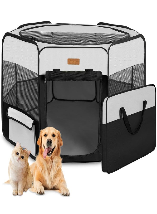 Akinerri Dog Playpen, Portable Pet Play Pen for Cat, Puppies, Rabbits, Chickens, Foldable Large-Capacity Pet Tent for Indoor/Outdoor Travel Camping - Image 1