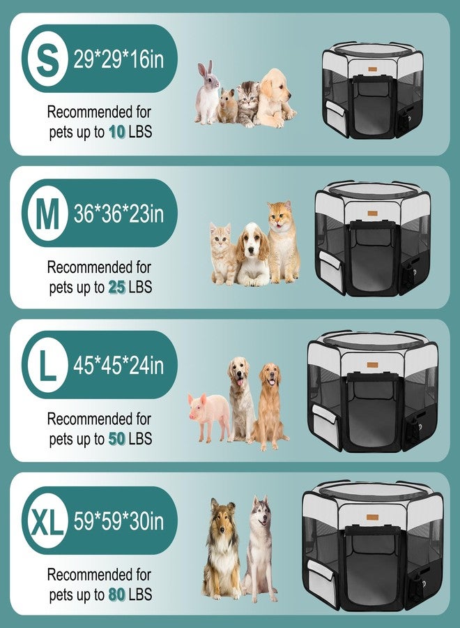 Akinerri Dog Playpen, Portable Pet Play Pen for Cat, Puppies, Rabbits, Chickens, Foldable Large-Capacity Pet Tent for Indoor/Outdoor Travel Camping - Image 5