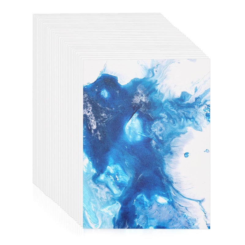 Prudiut 30 Sheets Watercolor Paper Bulk, 140 lb/300 GSM Cold Press Watercolor Paper White Water Color Paper Cotton Paper for Kids Students Adults Beginners Artists(4 x 6 Inch) - Image 1