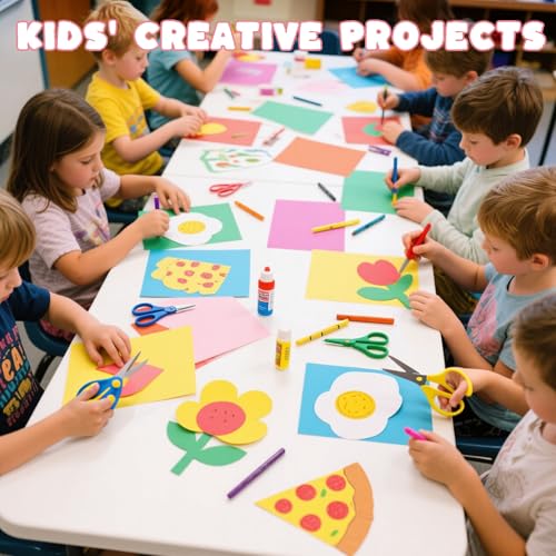 3 otters 200Sheets Construction Paper, Cardstock 8.5" x 11 ", 10 Assorted Colors Card Stock Printer Paper 65 lb/180 GSM, for Printing, DIY Craft, Kids School Supplies, Back to School, Party Decoration - Image 4