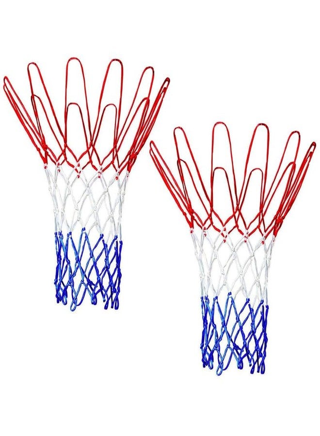 AYWAL Basketball Net, Blue-Red-White (One Pair) N59 - Image 1