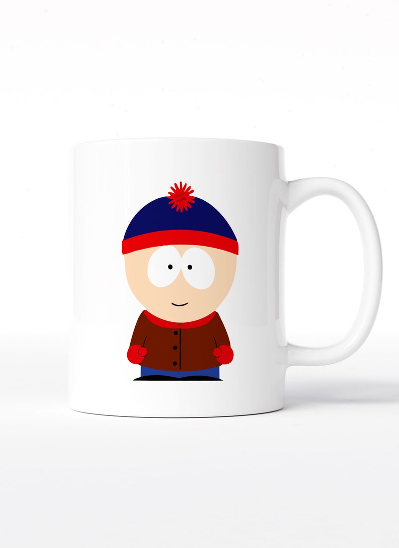 LOUD UNIVERSE White Ceramic Coffee Mug Stan Marsh South Park Ceramic Tea Cup - Image 1
