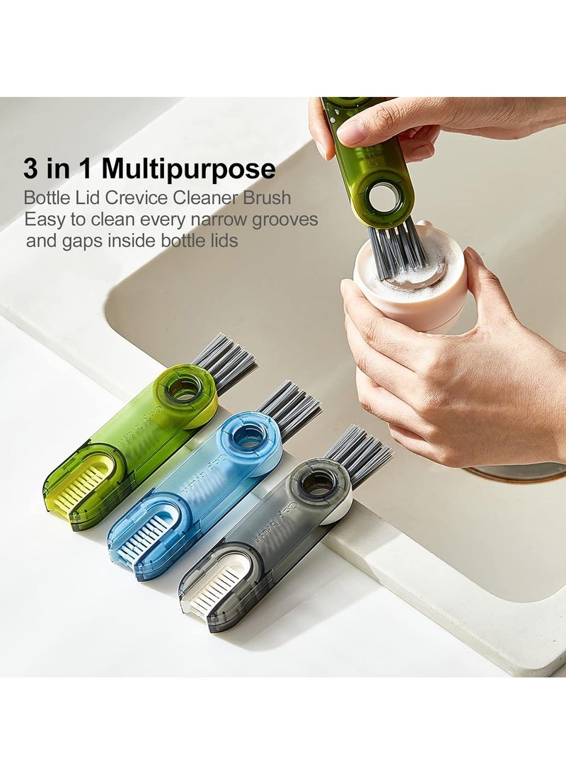 MOCOM 3 in 1 Multifunctional U-Shaped Cup Mouth Cleaning Brush, High-Density Bristles, Rotatable Groove Gap Cleaner, Feeding Bottle & Vacuum Cup Brush, Durable & Ergonomic Kitchen Cleaning Tool  - Image 2