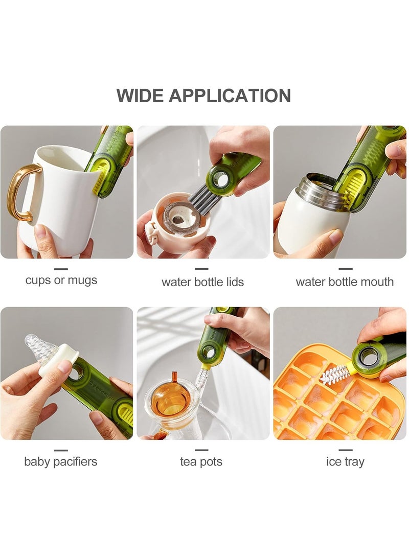 MOCOM 3 in 1 Multifunctional U-Shaped Cup Mouth Cleaning Brush, High-Density Bristles, Rotatable Groove Gap Cleaner, Feeding Bottle & Vacuum Cup Brush, Durable & Ergonomic Kitchen Cleaning Tool  - Image 5