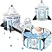 Senodeer Rocket Ship Kids Play Tent 3Pcs Toddlers Pop Up Ball Pit and Play Tunnel for Indoor Outdoor Spaceship Baby Playhouse Toys for 13 Year Old Boys Girls 3 in 1 Kids Tent - Image 4