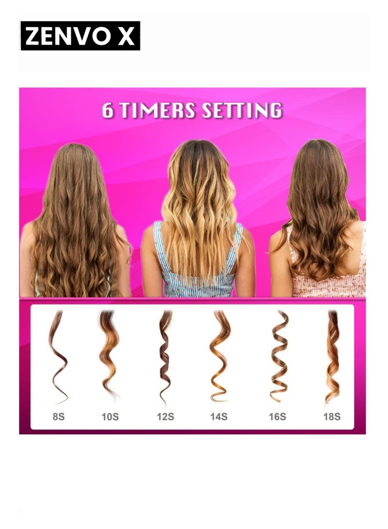 zenvo X Wireless Automatic Curling Iron – Rechargeable & Portable - Image 4