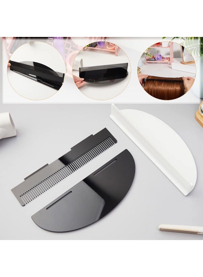 Nuogo 2 Pieces Hair Extension Holder Acrylic Hair Color Rack Display Hair Extensions Stand Organizer Lightweight Portable Storage Wig holder for Hand Tied Weft Full Bundle Tool Hair Styling Weave Wash Color - Image 3