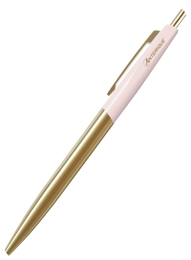 FindTape Anterique Brass Collection Ballpoint Pens Ultra-Low Viscosity, 5-7/8 in. (Pearl Grey) / fine / 0.5mm ball - Image 2