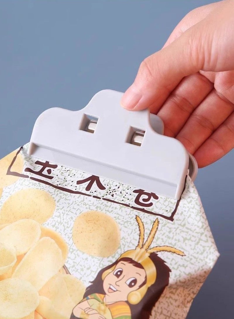 15 Pcs Chip Clips Bag Clips Food Clips, Heavy Duty Plastic Clips for Bag, All-Purpose Air Tight Seal Clip Cubicle Hooks for Office School Kitchen ﻿ - Image 1