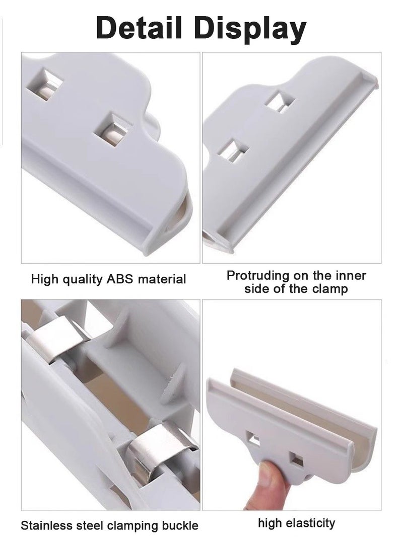 15 Pcs Chip Clips Bag Clips Food Clips, Heavy Duty Plastic Clips for Bag, All-Purpose Air Tight Seal Clip Cubicle Hooks for Office School Kitchen ﻿ - Image 4