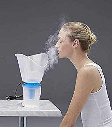 bizwiz REYSUN 3 in 1 vaporizer steamer for coughcold and facial inhaler steamer for cold and cough Blue - Image 3