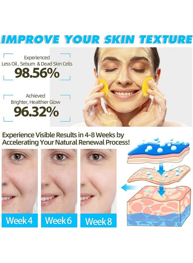 Hidak Brightening Cleansing Pads with Kojic Acid & Turmeric - Facial Pads for Dark Spots, Acne Scars, and Uneven Skin - 60 Exfoliating Treatment - Image 4