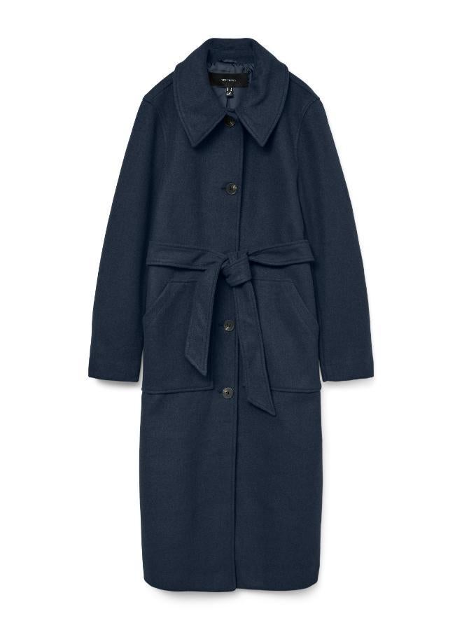 فيرو مودا معطف طويل بأزرار وياقة - Image 5