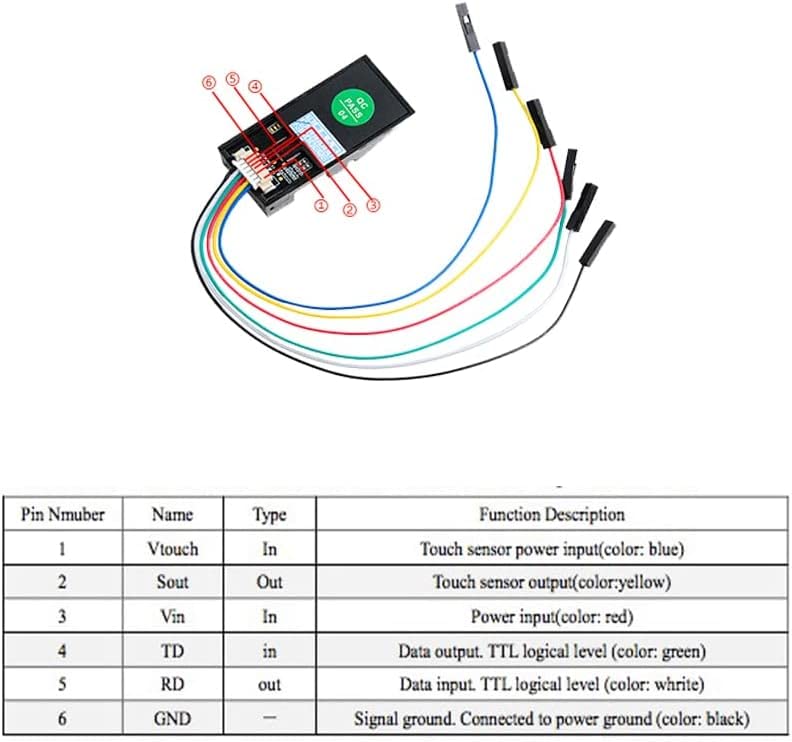REES52 REES52 AS608 Optical Fingerprint Reader Sensor Module Door Lock Access Control Red Light for Arduino Mega2560 UNO R3 - Image 5