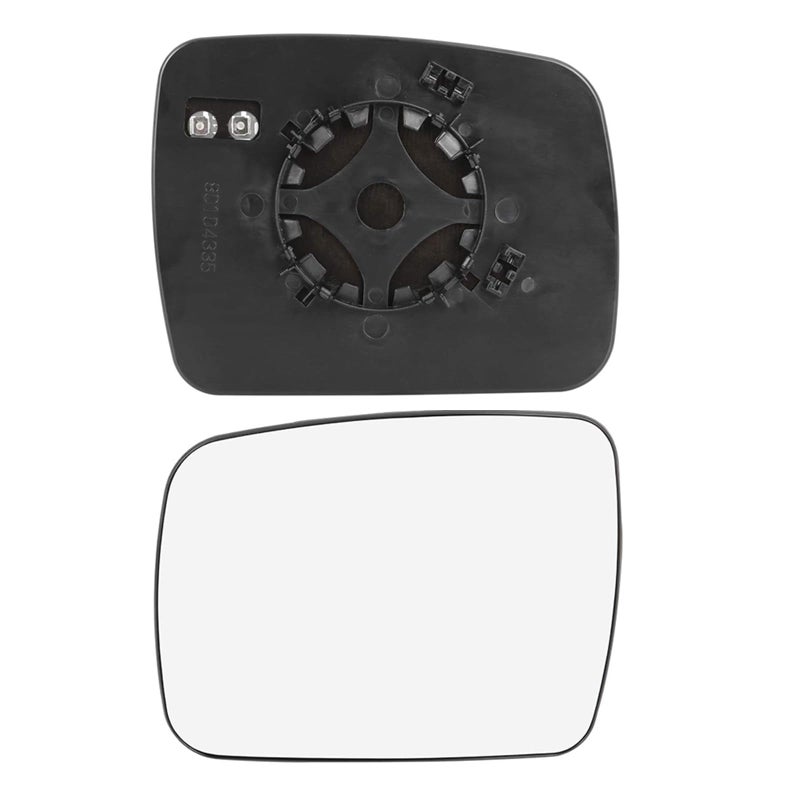 TOPVIGOR 1Pack Driver Side Heated Mirror Glass Compatible with Land Rover LR2 2011 2012 2013 2014 2015 Land Rover LR4 2010 2011 2012 2013 Left Heated Mirror with Backing Plate Replace LR013775