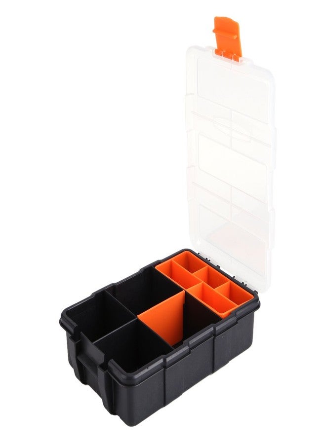 Fdit Plastic Heavy-Duty Tool Storage Box Two-Layer Components Storage Case Organizer Small Parts Tool Box - Image 5