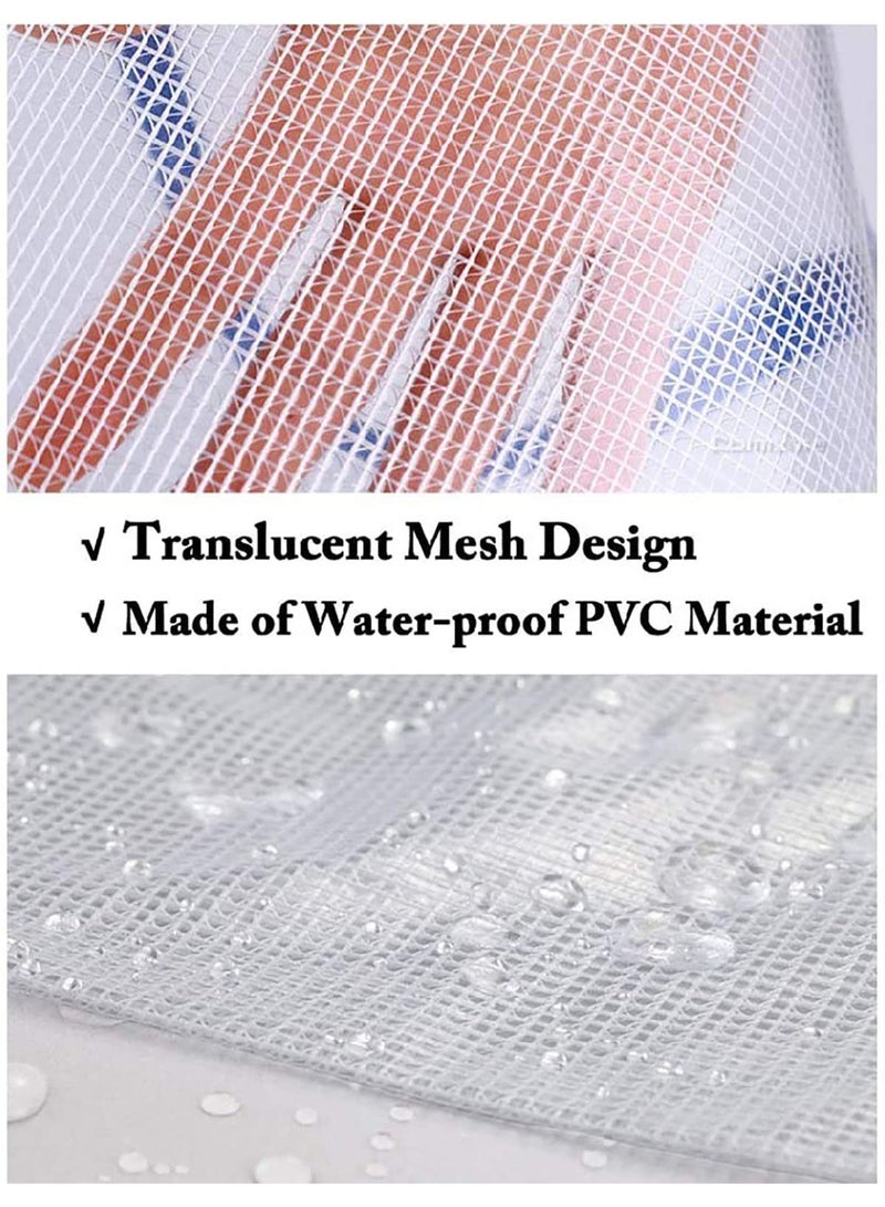 10 Pcs Zipper File Bag, Document Zipper Storage Bag, Clear Office Document Bags File Receipts Mesh Pouch, Lightweight and Portable, Suitable for Office School Home Travel, A4 Size - Image 3