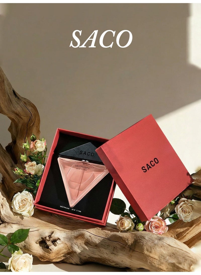 SACO Floral and Fruity Notes For Women's Perfume /Gift Box Packaging, the perfect gift choice. - Image 4