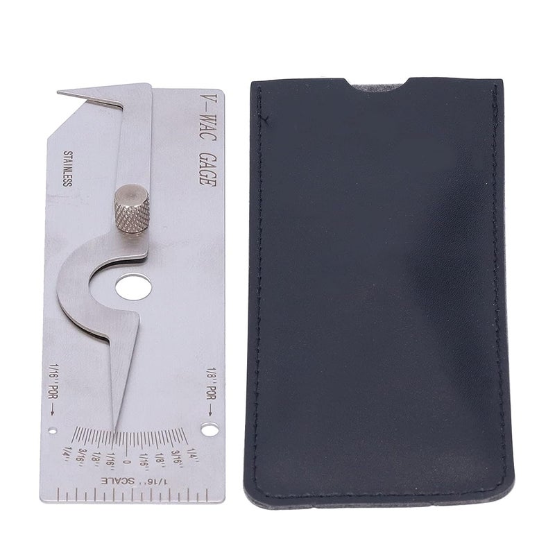 مقياس اللحام القياسي البريطاني أداة فحص التآكل الجانبي من الفولاذ المقاوم للصدأ محمول مقاوم للصدأ - Image 2