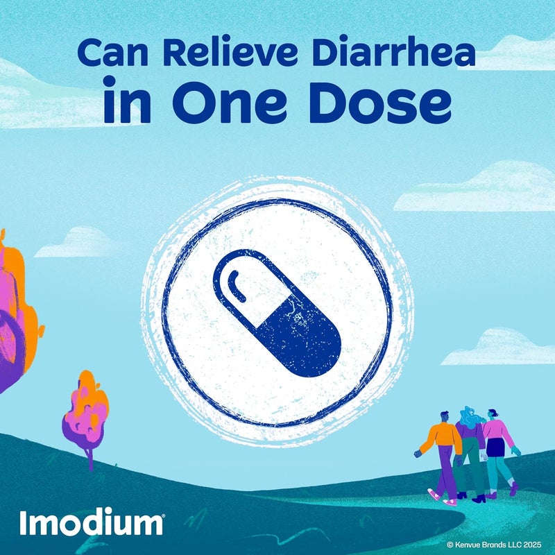 IMODIUM A-D Diarrhea Relief Caplets with Loperamide HCl, Anti-Diarrheal Medicine to Help Control Symptoms of Diarrhea Due to Acute & Traveler's Diarrhea, HSA/FSA Eligible, 6 ct - Image 3