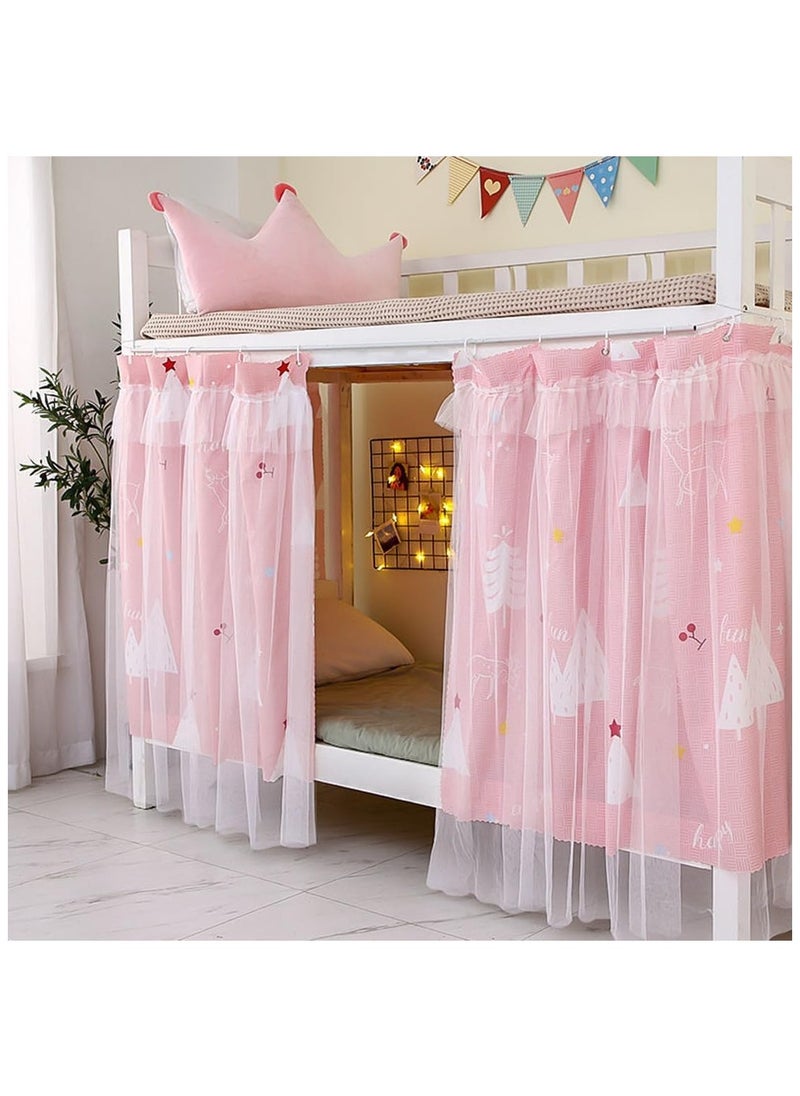 Generic Students Dorm Bunk Bed Curtain Home Privacy Bed Shading Curtain Net Bed Cloth Dustproof Blackout Bed Canopy Bedding Curtain Students Dormitory Tent Lightproof Cloth Bedding Canopy Spread Curtain  - Image 1