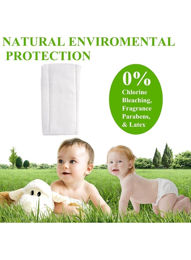 Fasoar Cloth Diapers Prefold Covers 6 Pack - 6 ply 100% Unbleached Cotton, Thick Washable Absorbent Diaper Covers for Babies and Toddlers Multi-Use (10-35 lbs) 6 Pack - Image 2