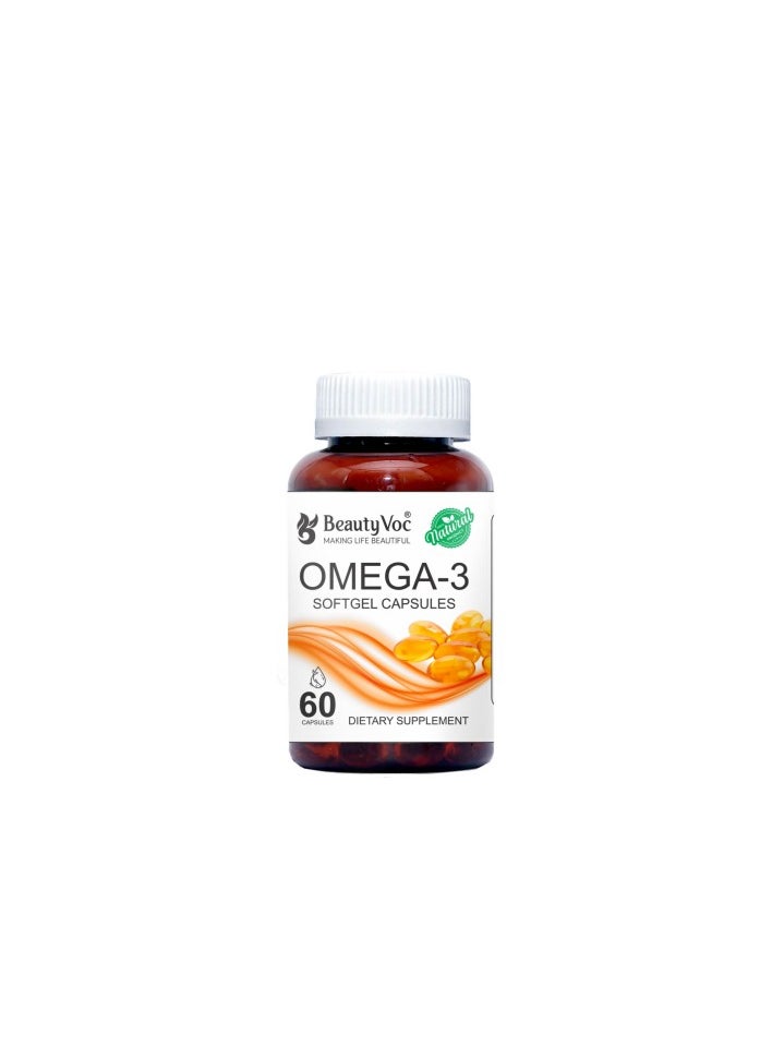 BEAUTY VOC Beauty Voc Omega 3 Softgel Capsules (60 Capsules) 