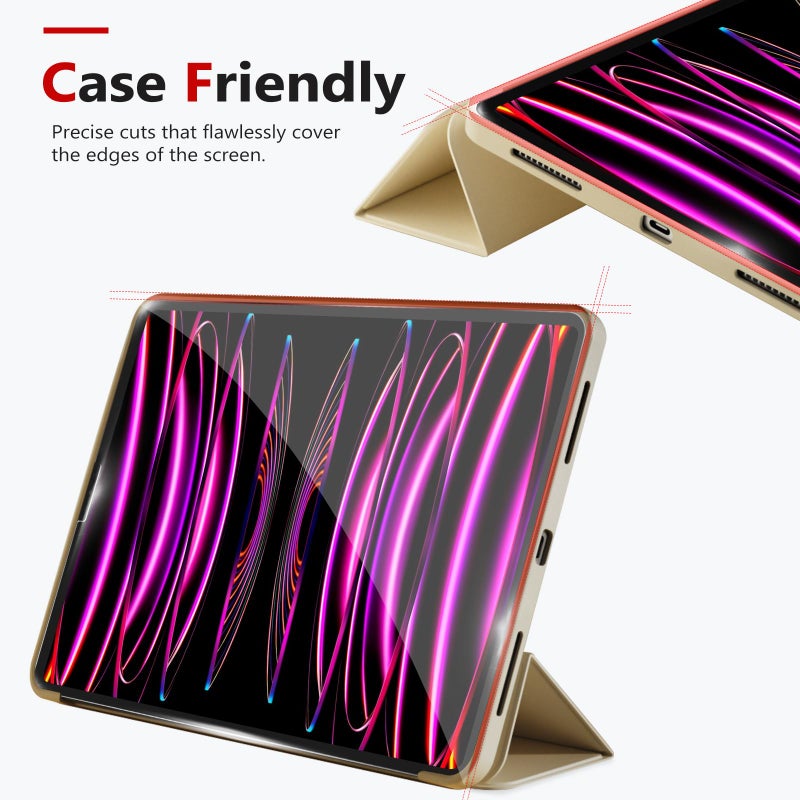 bersem Screen Protector Compatible with iPad Pro 11 (2022&2021&2020&2018) & iPad Air 5th / 4th (2022&2020) Tempered Glass, Ultra Clear, Anti-Scratch, Case Friendly, EZ Kit, 1 Pack - Image 4