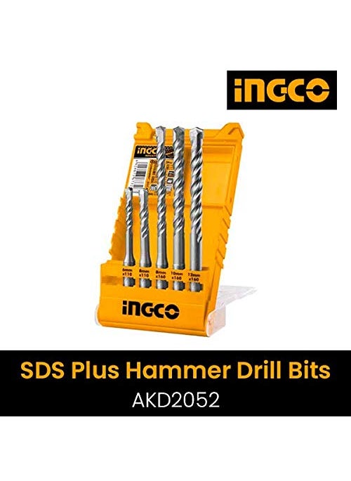 INGCO Ingco SDS Plus Hammer Drill Bits Set AKD2052  - Image 3