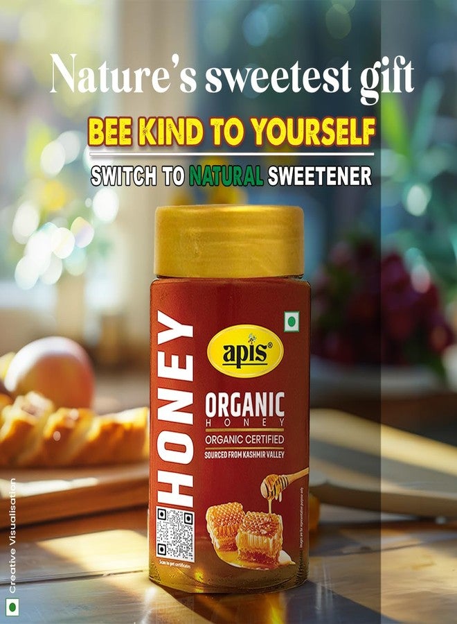 Apis Organic Honey 450g, Pure & Natural, Organic Certified, Kashmir Sourced Honey, Natural Sweetener with No Added Sugar & Adulteration - Image 5