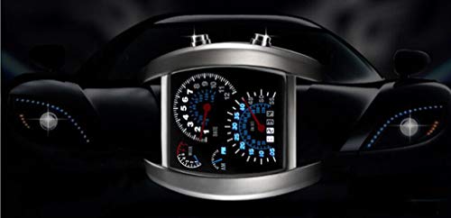 FANMIS Men's Digital Fashion Cobra LED Watches Silicone Iron Triangle Dial Sports Wrist Watch - Image 3