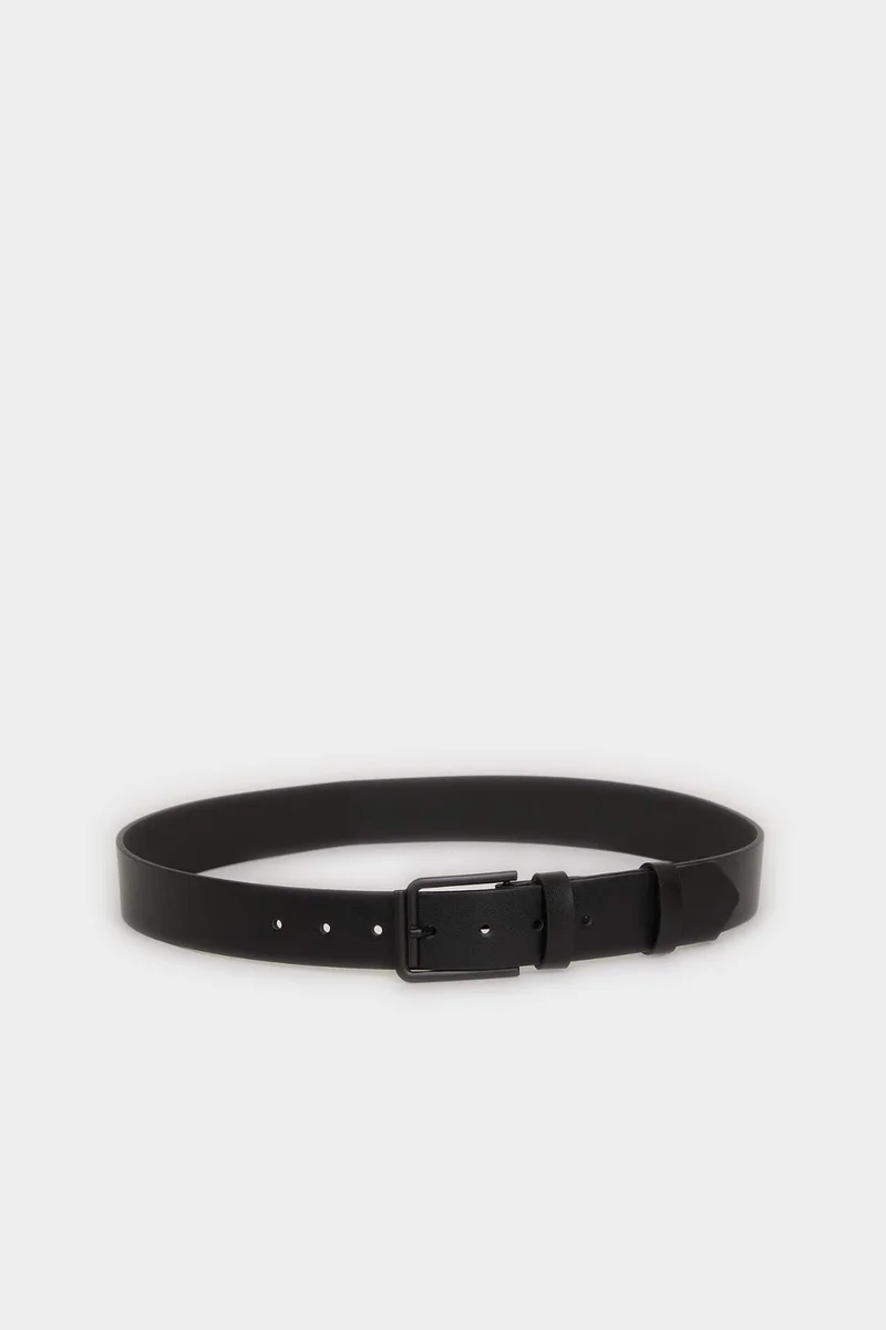Defacto  Man Rectangle Clasp Faux Leather Jean Belt for Men | Best Price UAE